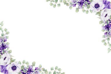 Tasarım için suluboya çiçekler arka plan vektörü.