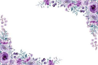 Tasarım için suluboya çiçekler arka plan vektörü.