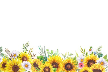 Tasarım için suluboya çiçekler arka plan vektörü.