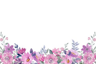 Tasarım için suluboya çiçekler arka plan vektörü.