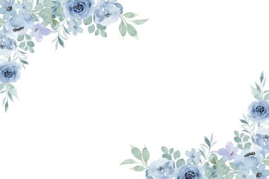 Tasarım için suluboya çiçekler arka plan vektörü.