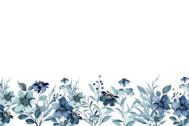 Tasarım için suluboya çiçekler arka plan vektörü.