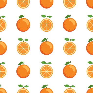 Portakal meyveli kusursuz desen