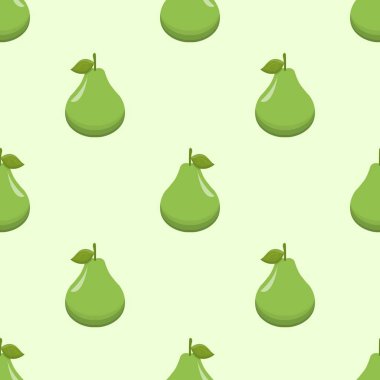 Armutsuz desen. Meyve arkaplanı. Güzel vektör baskısı.