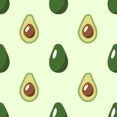 Avokado desenli geometrik dikişsiz. taze avokado deseni.