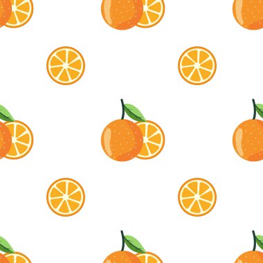Portakal meyveli kusursuz desen