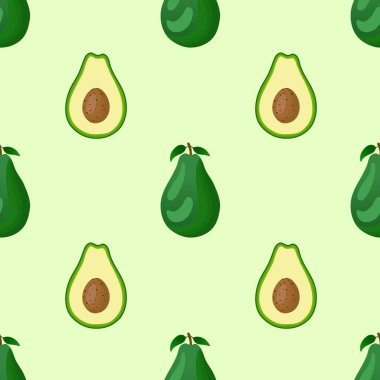 Avokado desenli geometrik dikişsiz. taze avokado deseni.