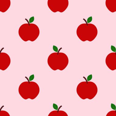 Çizgi film kırmızı elmasız desen