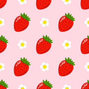 Tatlı çilekli kusursuz desen..