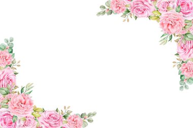 Tasarım için suluboya çiçekler arka plan vektörü.