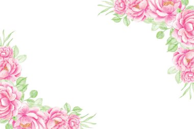 Tasarım için suluboya çiçekler arka plan vektörü.