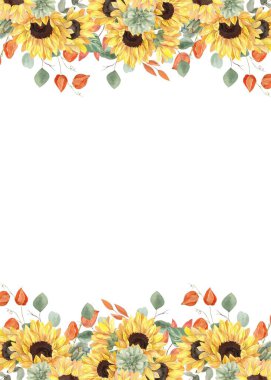 Tasarım için suluboya çiçekler arka plan vektörü.