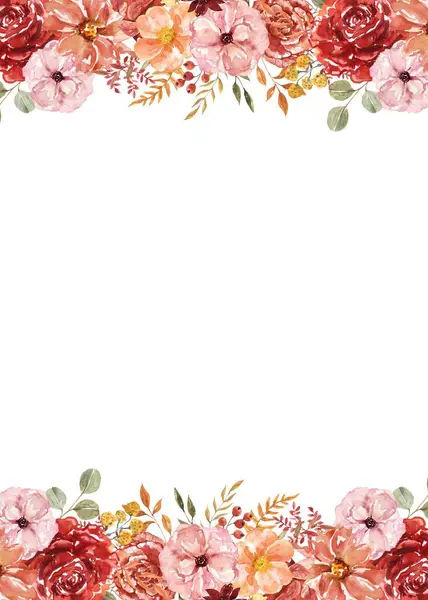 Tasarım için suluboya çiçekler arka plan vektörü.