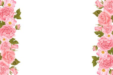 Tasarım için suluboya çiçekler arka plan vektörü.