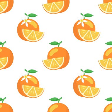 Portakal meyveli kusursuz desen