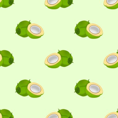 Hindistan cevizi desenli basit vektör tasarımı