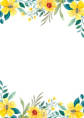 Tasarım için suluboya çiçekler arka plan vektörü.