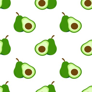Avokado desenli geometrik dikişsiz. taze avokado deseni.