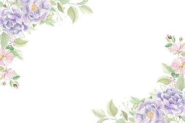 Tasarım için suluboya çiçekler arka plan vektörü.