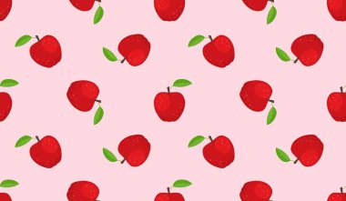 Çizgi film kırmızı elmasız desen