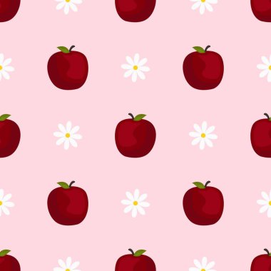 Çizgi film kırmızı elmasız desen