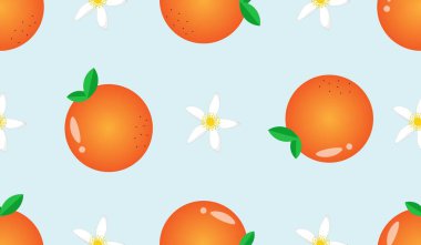 Portakal meyveli kusursuz desen