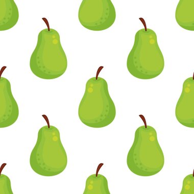 Armutsuz desen. Meyve arkaplanı. Güzel vektör baskısı.