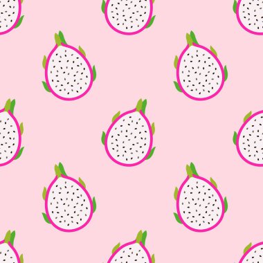 Ejderha meyvesinin kusursuz vektör arkaplanı