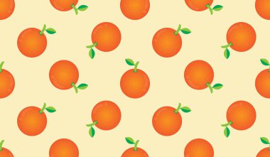 Portakal meyveli kusursuz desen