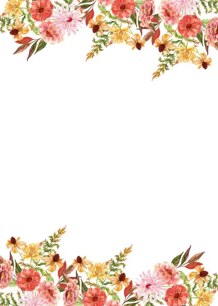 Tasarım için suluboya çiçekler arka plan vektörü.