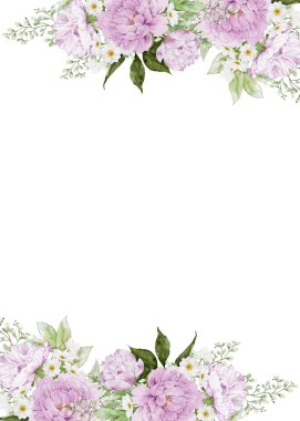 Tasarım için suluboya çiçekler arka plan vektörü.