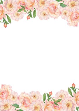 Tasarım için suluboya çiçekler arka plan vektörü.