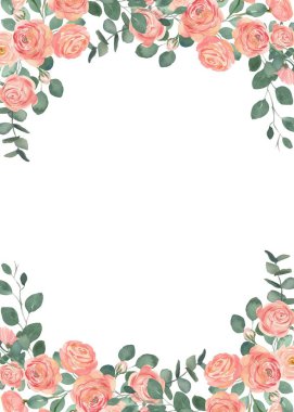 Tasarım için suluboya çiçekler arka plan vektörü.