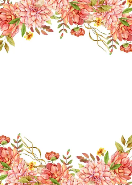 Tasarım için suluboya çiçekler arka plan vektörü.