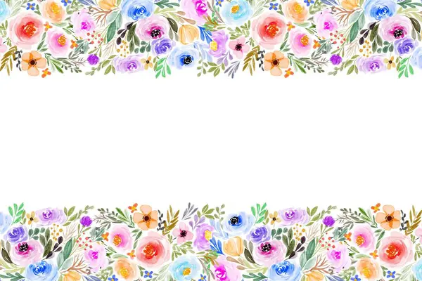 Tasarım için suluboya çiçekler arka plan vektörü.