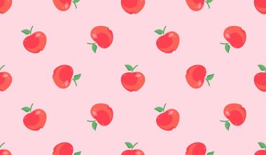 Çizgi film kırmızı elmasız desen