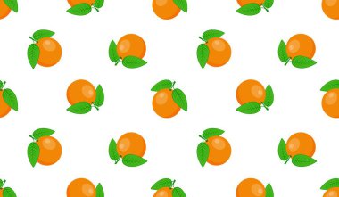 Portakal meyveli kusursuz desen.