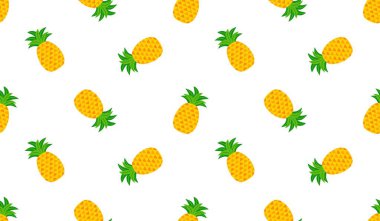 Ananassız desen, tropik olgun meyve.