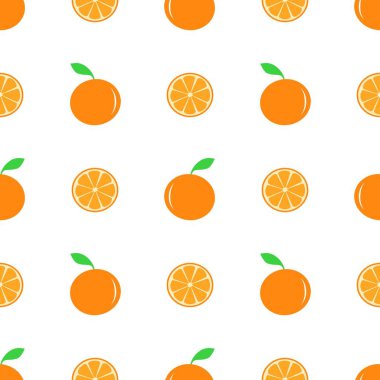 Portakal meyveli kusursuz desen.