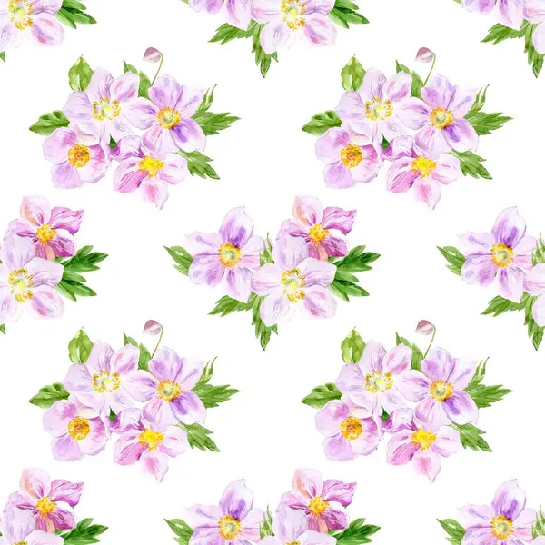 Tasarım için suluboya çiçek desenli arkaplan vektörü.