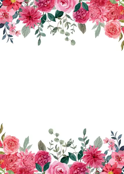 Tasarım için suluboya çiçekler arka plan vektörü.