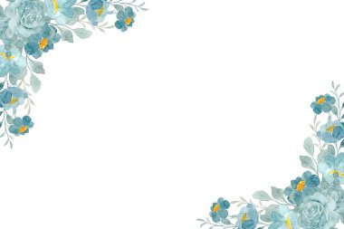 Tasarım için suluboya çiçekler arka plan vektörü.