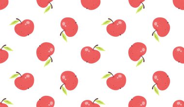 Çizgi film kırmızı elmasız desen