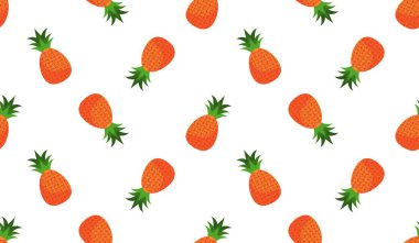 Ananassız desen, tropik olgun meyve.