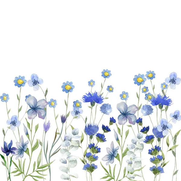 Tasarım için suluboya çiçekler arka plan vektörü.