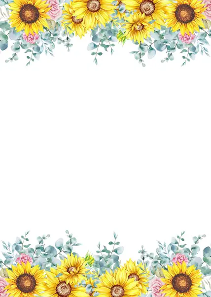 Tasarım için suluboya çiçekler arka plan vektörü.