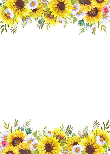 Tasarım için suluboya çiçekler arka plan vektörü.