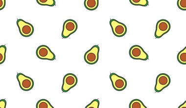 Avokado desenli geometrik dikişsiz. taze avokado deseni.