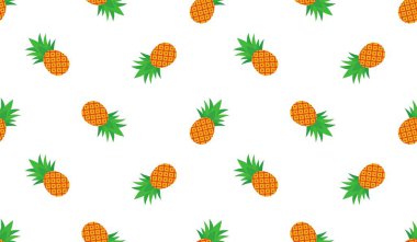 Ananassız desen, tropik olgun meyve.