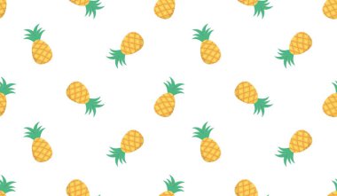 Ananassız desen, tropik olgun meyve.